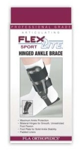 40-800 FlexLite Sport Articulating Hinged Ankle Brace package