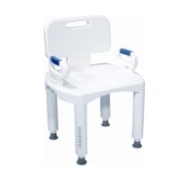 12505 Premier Series Bath Bench with Back and Arms