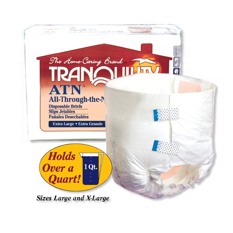 Tranquility® All-Through-the-Night Briefs - Case - Medical Supply Store ...