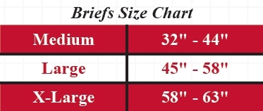Attends Briefs Size Chart