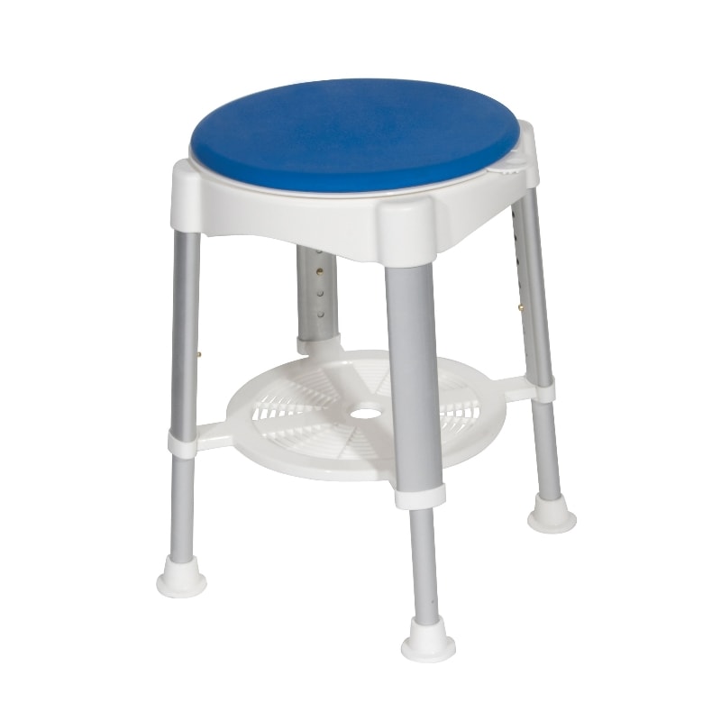 bath stool with rotating seat