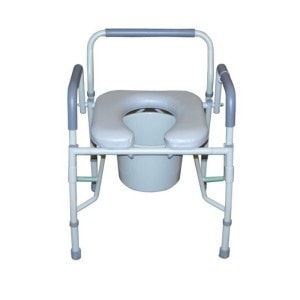 11125 Deluxe Steel Drop-Arm Commode figure D