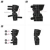 Actimove Knee Brace with Composite Polycentric Hinges Black Medium - Image 3