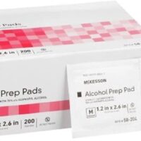 McKesson Alcohol Prep Pads, Sterile, Individual Packet, Medium